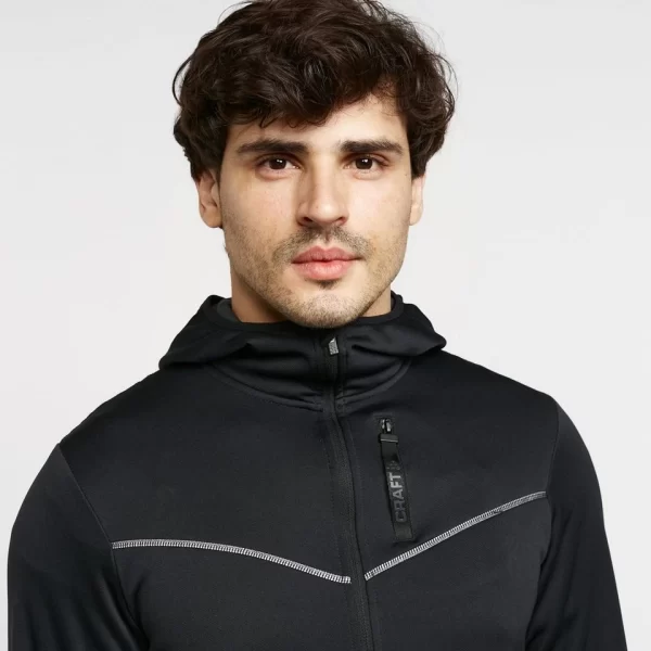 Craft Men’s Eaze FZ Sweat Hood Jacket - Image 2
