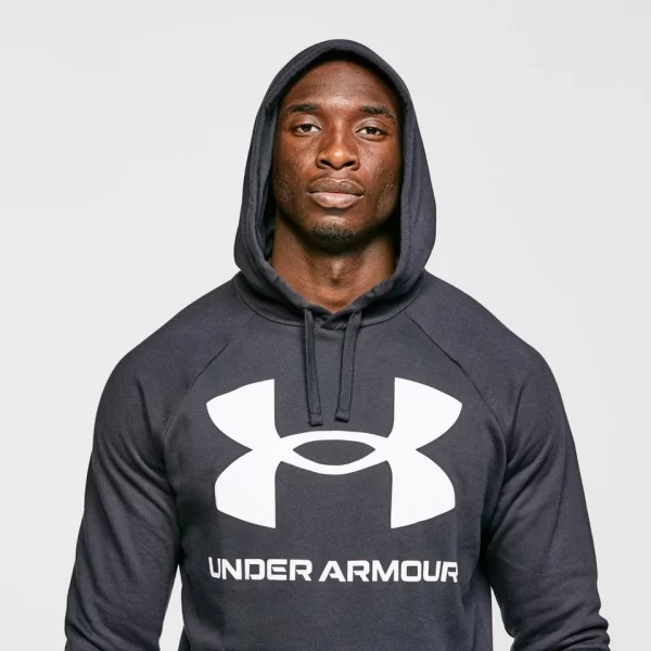 Under Armour Rival Large Logo Overhead Hoodie - Image 4